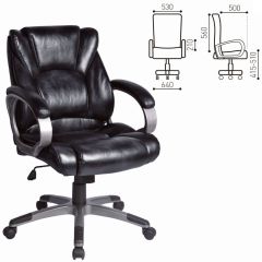Кресло офисное BRABIX "Eldorado EX-504", экокожа, черное, 530874 в Урае - uray.mebel24.online | фото 3