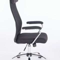 Кресло офисное BRABIX "Flight EX-540" (хром, черное) 531847 в Урае - uray.mebel24.online | фото 3