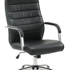 Кресло офисное BRABIX "Stark EX-547" (экокожа, хром, черное) 531948 в Урае - uray.mebel24.online | фото