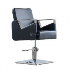 Кресло парикмахерское Barneo 6300V5 черное в Урае - uray.mebel24.online | фото