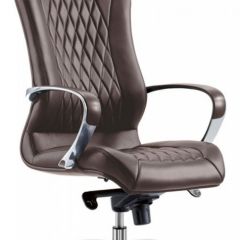 Кресло руководителя Бюрократ _AURA/BROWN коричневый в Урае - uray.mebel24.online | фото