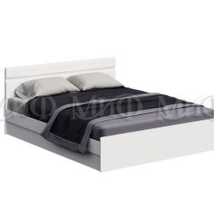 НЭНСИ NEW Кровать 1,4 м с ПМ (Белый глянец холодный/Белый) в Урае - uray.mebel24.online | фото 1