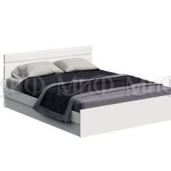 НЭНСИ NEW Кровать 1,6 м (Белый глянец холодный/Белый) в Урае - uray.mebel24.online | фото