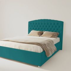 Кровать Берлин с ПМ 900 (велюр бирюзовый) в Урае - uray.mebel24.online | фото 2