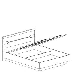 Кровать двойная с ПМ и мягким изголовьем №316 Ронда (1600) в Урае - uray.mebel24.online | фото 3