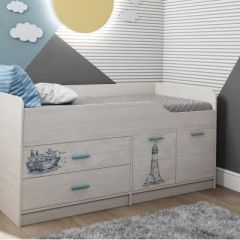 КАПРИЗ-16 Кровать 800 двухъярусная без рисунка в Урае - uray.mebel24.online | фото 2
