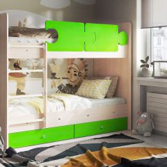 Кровать двухъярусная "Тетрис" (латы) с бортиками + ящики в Урае - uray.mebel24.online | фото 5