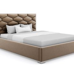Кровать Коралл интерьерная +основание (200х200) в Урае - uray.mebel24.online | фото 7