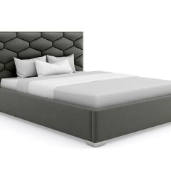 Кровать Коралл интерьерная +основание (200х200) в Урае - uray.mebel24.online | фото 9