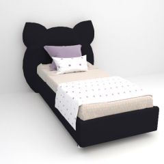 Кровать Котя с ортопедическим основанием 1200 (экокожа кольт ч) в Урае - uray.mebel24.online | фото