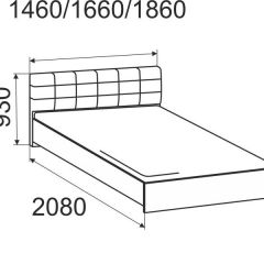 Кровать Лита с подъемным механизмом 1600*2000 в Урае - uray.mebel24.online | фото 3