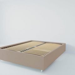Кровать Подиум с ортопедическим основанием 2000 (велюр серый) в Урае - uray.mebel24.online | фото 2