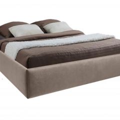 Кровать Подиум с ПМ 1400 (велюр серый) в Урае - uray.mebel24.online | фото