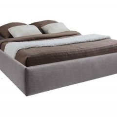 Кровать Подиум с ПМ 1600 (велюр темно-серый) в Урае - uray.mebel24.online | фото
