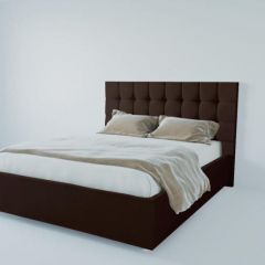 Кровать Венеция без основания 800 (экокожа коричневая) в Урае - uray.mebel24.online | фото 1