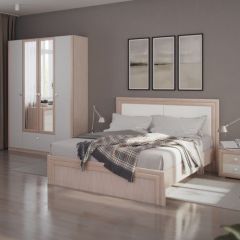 Кровать 1.6 Глэдис М31 с настилом и мягкой частью (ЯШС/Белый) в Урае - uray.mebel24.online | фото 4