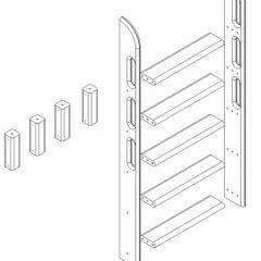 Кровать Сонечка 2-х ярусная (модульная) в Урае - uray.mebel24.online | фото 12