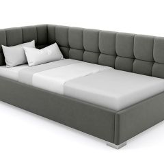 Кровать угловая Мия интерьерная +основание (90х200) в Урае - uray.mebel24.online | фото 4