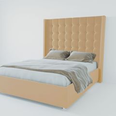Кровать Венеция ЛЮКС с ПМ 900 (экокожа бежевая) в Урае - uray.mebel24.online | фото 2
