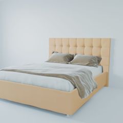 Кровать Венеция с ПМ 1400 (экокожа бежевая) в Урае - uray.mebel24.online | фото 2