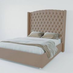 Кровать Версаль ЛЮКС с ПМ 1200 (велюр темно-серый) в Урае - uray.mebel24.online | фото