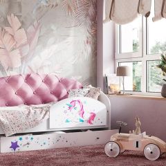 Кровать Звездочка на щитах + Бортик в Урае - uray.mebel24.online | фото 4