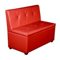 Кухонный диван Уют-1 (1000) Красный в Урае - uray.mebel24.online | фото 1