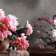 Кухонный фартук Цветы 316 МДФ матовый (3000) Flowers в Урае - uray.mebel24.online | фото