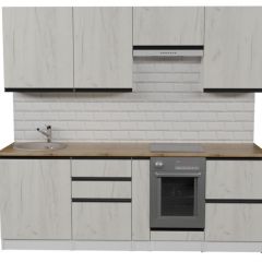 Кухонный гарнитур Амели компакт 2200 мм в Урае - uray.mebel24.online | фото 3
