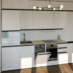 Кухонный гарнитур Амели люкс 3000 мм в Урае - uray.mebel24.online | фото