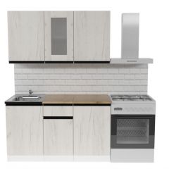 Кухонный гарнитур Амели медиум 1400 мм в Урае - uray.mebel24.online | фото 2