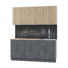 Кухонный гарнитур Асти-дуб сонома 1,8 в Урае - uray.mebel24.online | фото 2