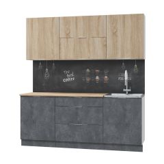Кухонный гарнитур Асти-дуб сонома 2,0 в Урае - uray.mebel24.online | фото