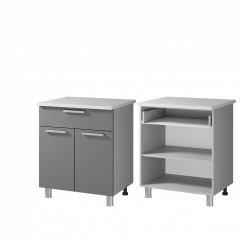 Кухонный гарнитур Айсбери 2.4 (белый/сонома) в Урае - uray.mebel24.online | фото 6