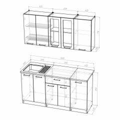 Кухонный гарнитур Инна стандарт 1600 в Урае - uray.mebel24.online | фото 3