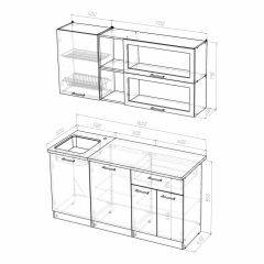 Кухонный гарнитур Лира стандарт 1600 в Урае - uray.mebel24.online | фото 4
