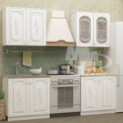 ЛИЗА-2 Кухонный гарнитур 1,6 Белый глянец холодный в Урае - uray.mebel24.online | фото 1