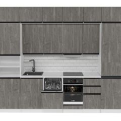 Кухонный гарнитур Ноктюрн люкс 3000 мм в Урае - uray.mebel24.online | фото 3