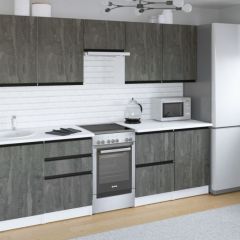 Кухонный гарнитур Ноктюрн мега 2500 мм в Урае - uray.mebel24.online | фото