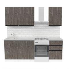 Кухонный гарнитур Ноктюрн стандарт 1600 мм в Урае - uray.mebel24.online | фото 3