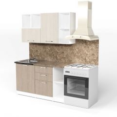 Кухонный гарнитур Ольга медиум 3 1400 мм в Урае - uray.mebel24.online | фото 3