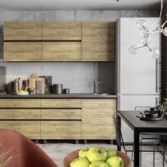 Кухонный гарнитур Лофт 2.0 (Дуб Крафт/Венге) в Урае - uray.mebel24.online | фото