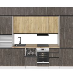Кухонный гарнитур Сапфир 2 экстра 3000 мм в Урае - uray.mebel24.online | фото 3