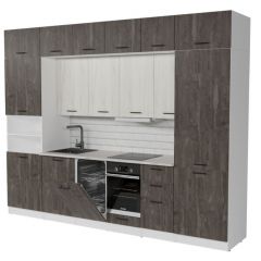 Кухонный гарнитур Сиена люкс 3000 мм в Урае - uray.mebel24.online | фото 4