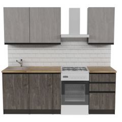 Кухонный гарнитур Симфония стандарт 1600 мм в Урае - uray.mebel24.online | фото 3