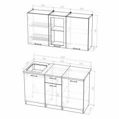 Кухонный гарнитур Симона медиум 1400 в Урае - uray.mebel24.online | фото 4