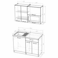 Кухонный гарнитур Светлана лайт 1200 в Урае - uray.mebel24.online | фото 3