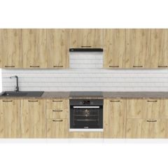 Кухонный гарнитур Янтарь 3000 мм в Урае - uray.mebel24.online | фото 3