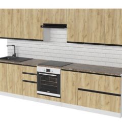 Кухонный гарнитур Янтарь экстра 3000 мм в Урае - uray.mebel24.online | фото 4