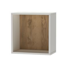 Квадро ПЛ-1 Полка (ЛДСП миндаль/дуб крафт золотой) в Урае - uray.mebel24.online | фото